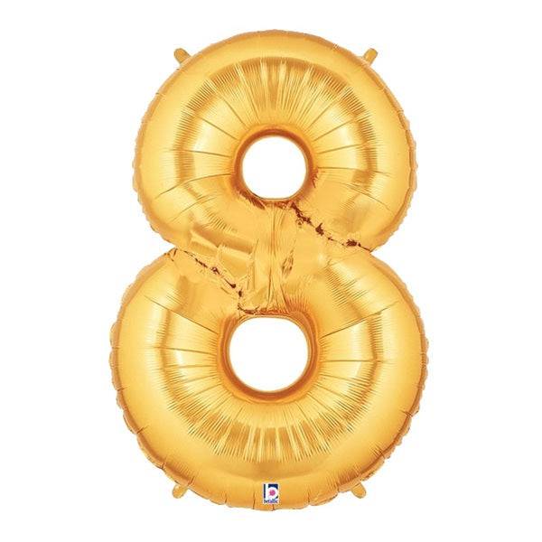 34" Megaloon Number 8 - Gold