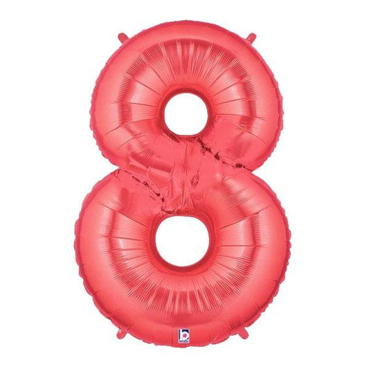 34" Megaloon Number 8 - Red