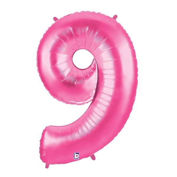 34" Megaloon Number 9 - Pink