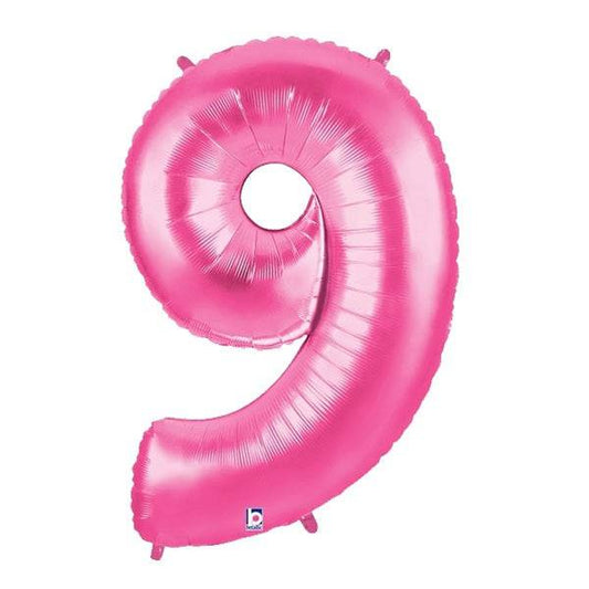 34" Megaloon Number 9 - Pink