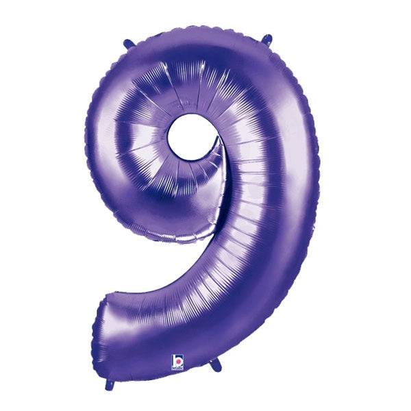 34" Megaloon Number 9 - Purple