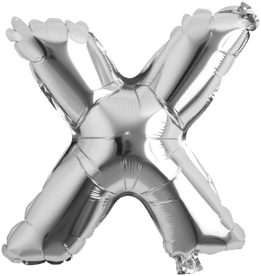 16" Balloon Letters - Silver - Party America