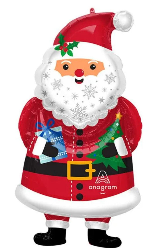 34" Snowy Santa