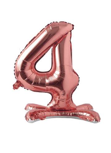 34" Standing Number Balloon - Rose Gold