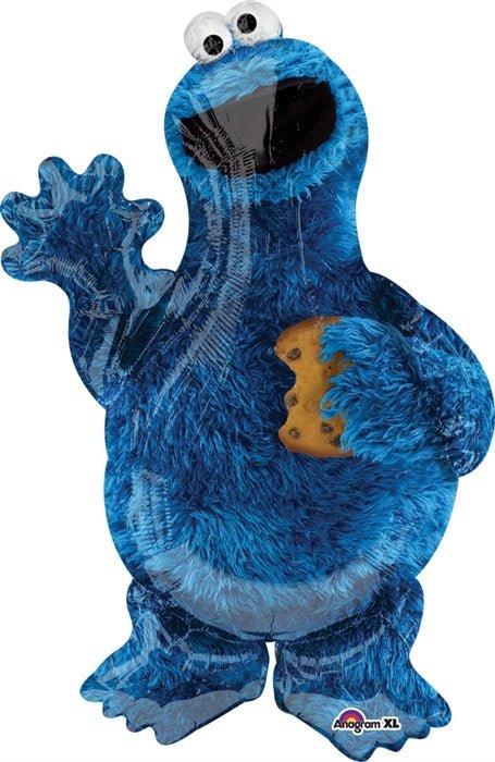 35" COOKIE MONSTER SuperShape Foil Balloon (PKG)
