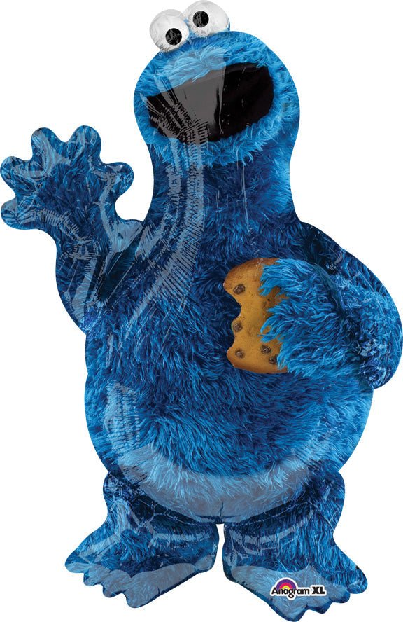 35" COOKIE MONSTER SuperShape Foil Balloon (PKG)