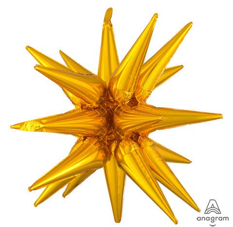 35" GOLD Magic Star - Foil Balloon - Air Fill ONLY