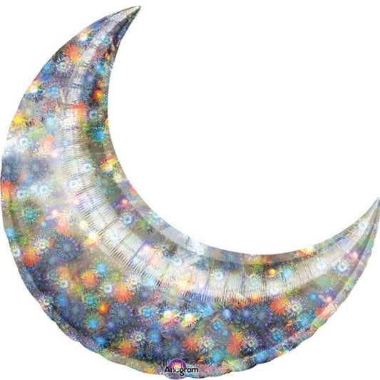 35" Holo Fireworks CRESCENT, Price Per Package of 3