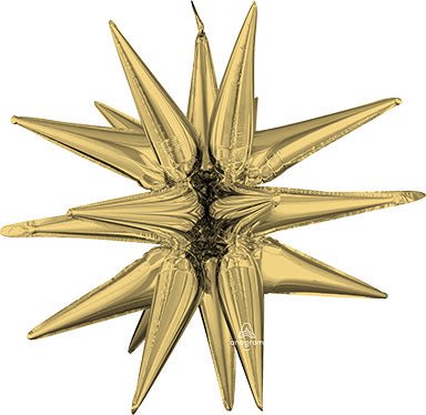 35" WHITE GOLD Magic Star - Foil Balloon - Air Fill ONLY