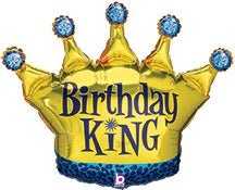 36" Birthday King Crown