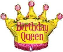 36" Birthday Queen Crown - Betallic