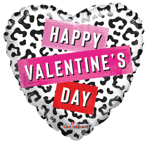 36" Happy Valentine's Day - Leopard Love - Conver USA