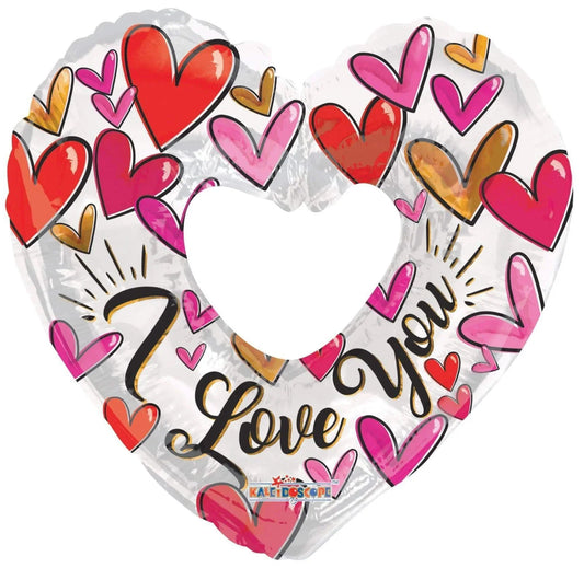 36" Open Heart - I Love You- Conver USA