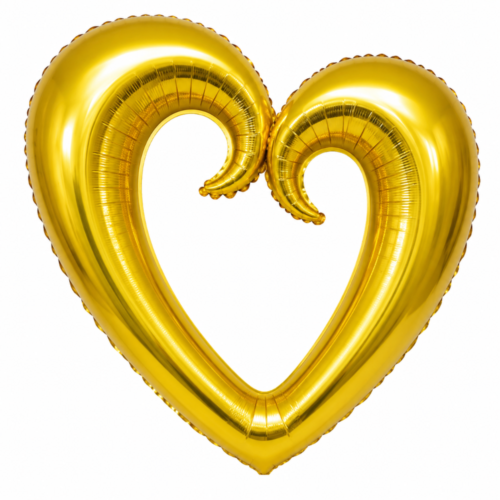 36" Hollow Hook Heart (3ct) - Winner Party
