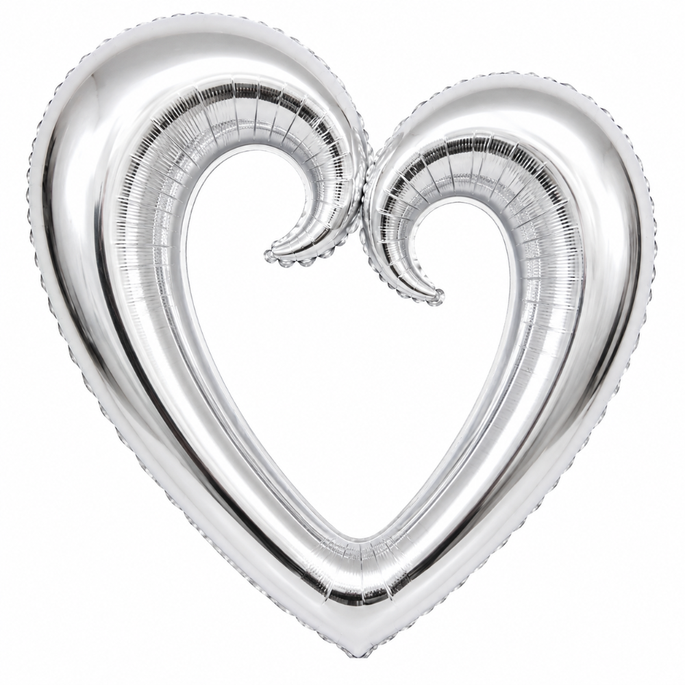 36" Hollow Hook Heart (3ct) - Winner Party