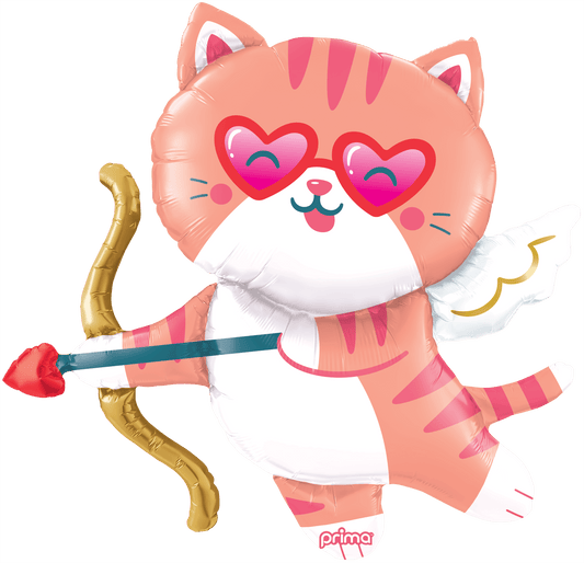 38" Cute Cat Cupid Shape