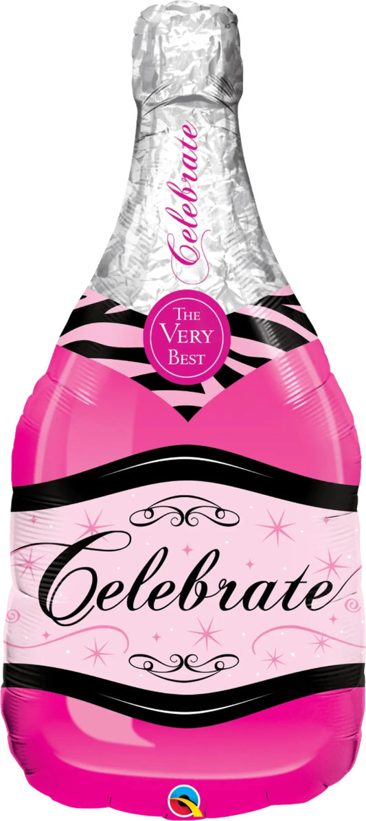 39" Champagne Bottle - Pink