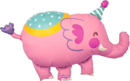 39" Circus Shape - Pink Elephant