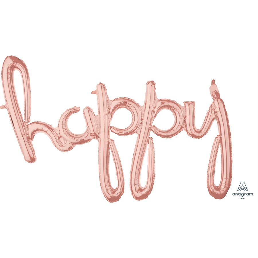 39" Script Balloon - Happy