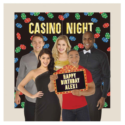 Casino Photo Prop Backdrop Kit