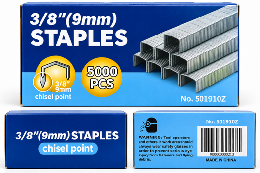 3/8" Fine Wire Staples No. 501910Z (5000ct) - Chisel Point