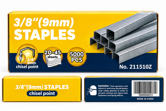 3/8" Fine Wire Staples No. 211510Z (5000ct) - Chisel Point
