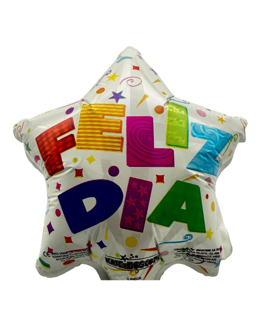 4" Feliz Dia Flat Foil Balloon (100ct) - Conver USA