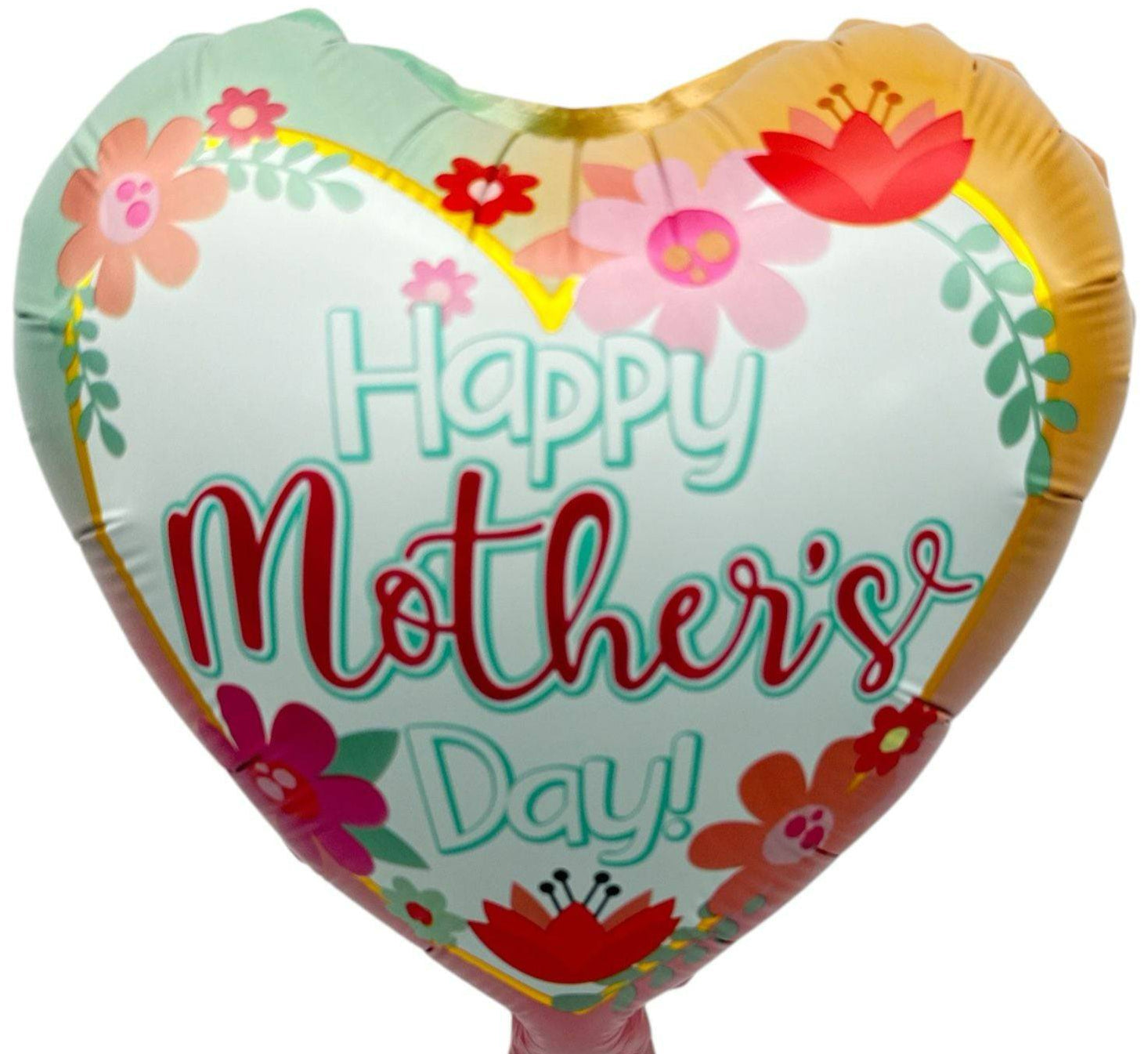 9" Happy Mother's Day -  Happy Flowers - 100ct  - Party America
