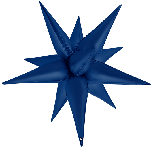 40" Navy Blue Satin Starburst