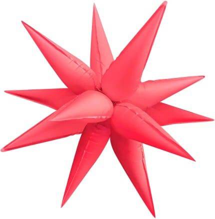 40" Neon Exploding Stars Balloon - Winner Party
