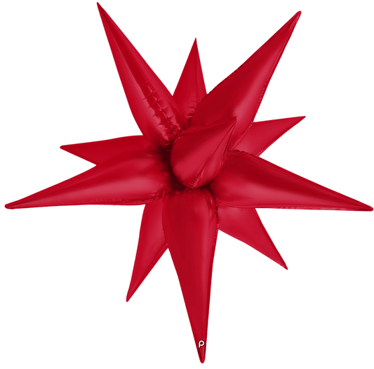40" Red Satin Starburst