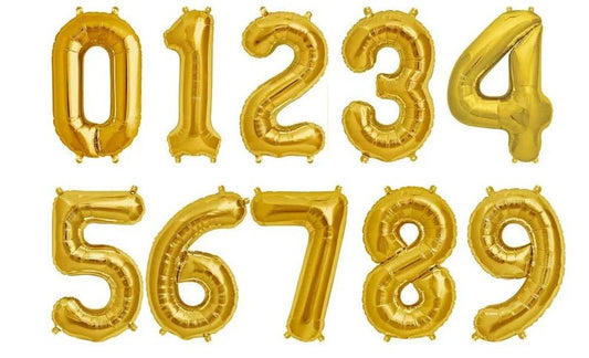 42" Balloon Numbers - Gold
