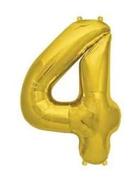 42" Balloon Numbers - Gold