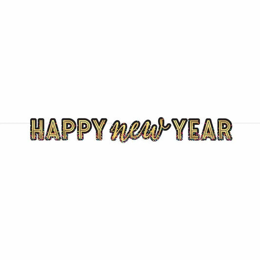 Banner de 12 pies - Feliz Año Nuevo - Amscan