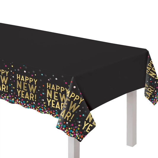 Cubierta de plástico para mesa - Confeti de colores - Amscan