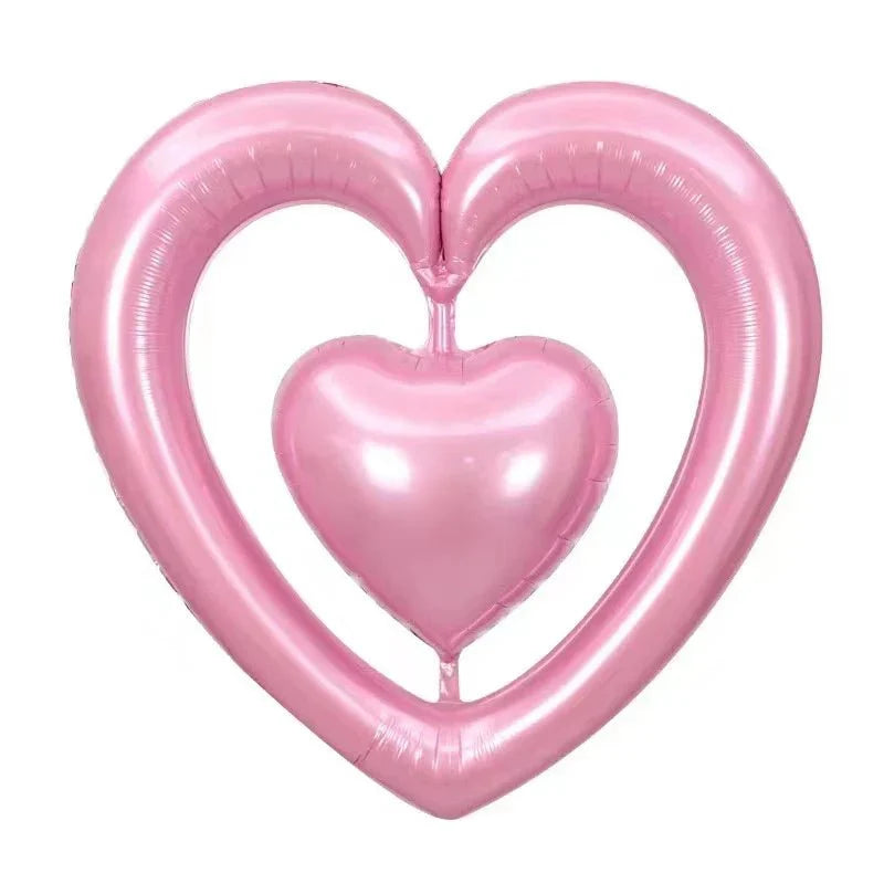 44" Heart - To - Heart - Pink