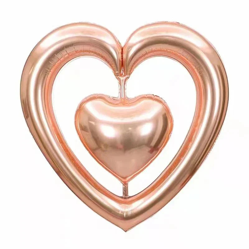 44" Heart - To - Heart - Rose Gold