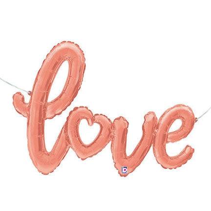 47" Love Script - Rose Gold