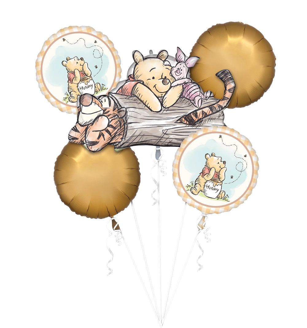 Anagram Ronda 18" Globo de lámina Disney Winnie the Pooh Arcoíris #24168