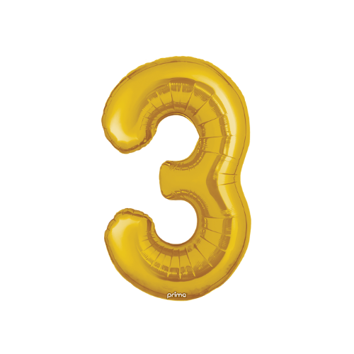 Prima 34" Gold Foil Balloon Number