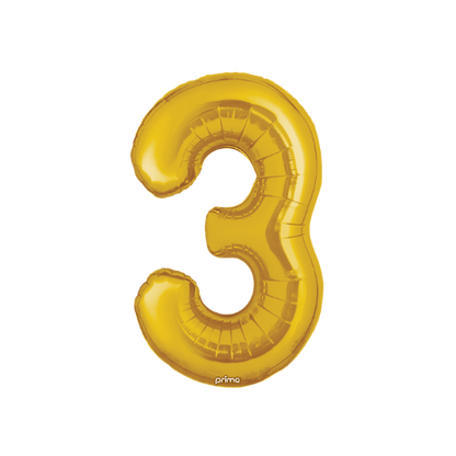 Prima 34" Gold Foil Balloon Number