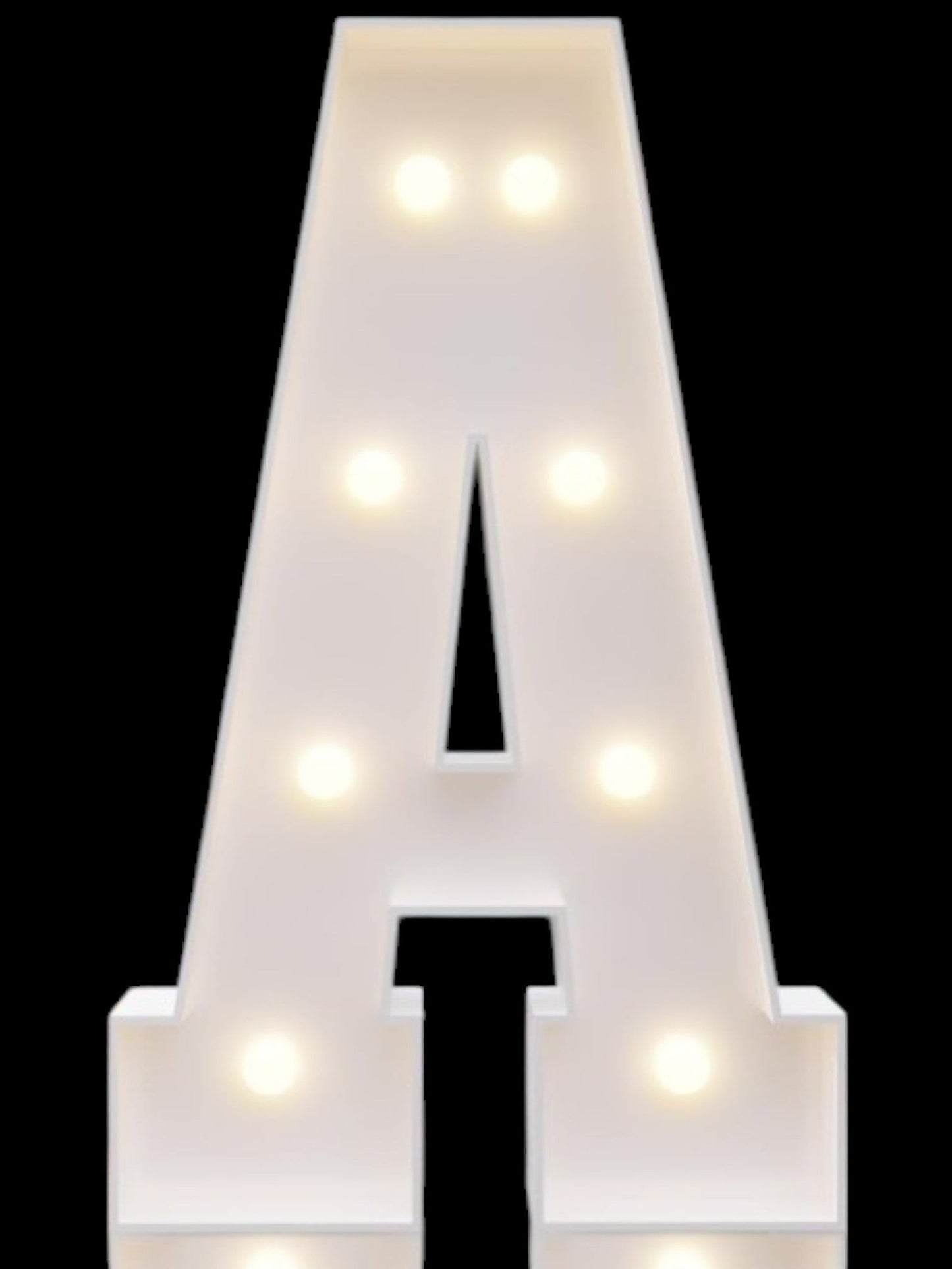 4ft Marquee Metal Letters with lights