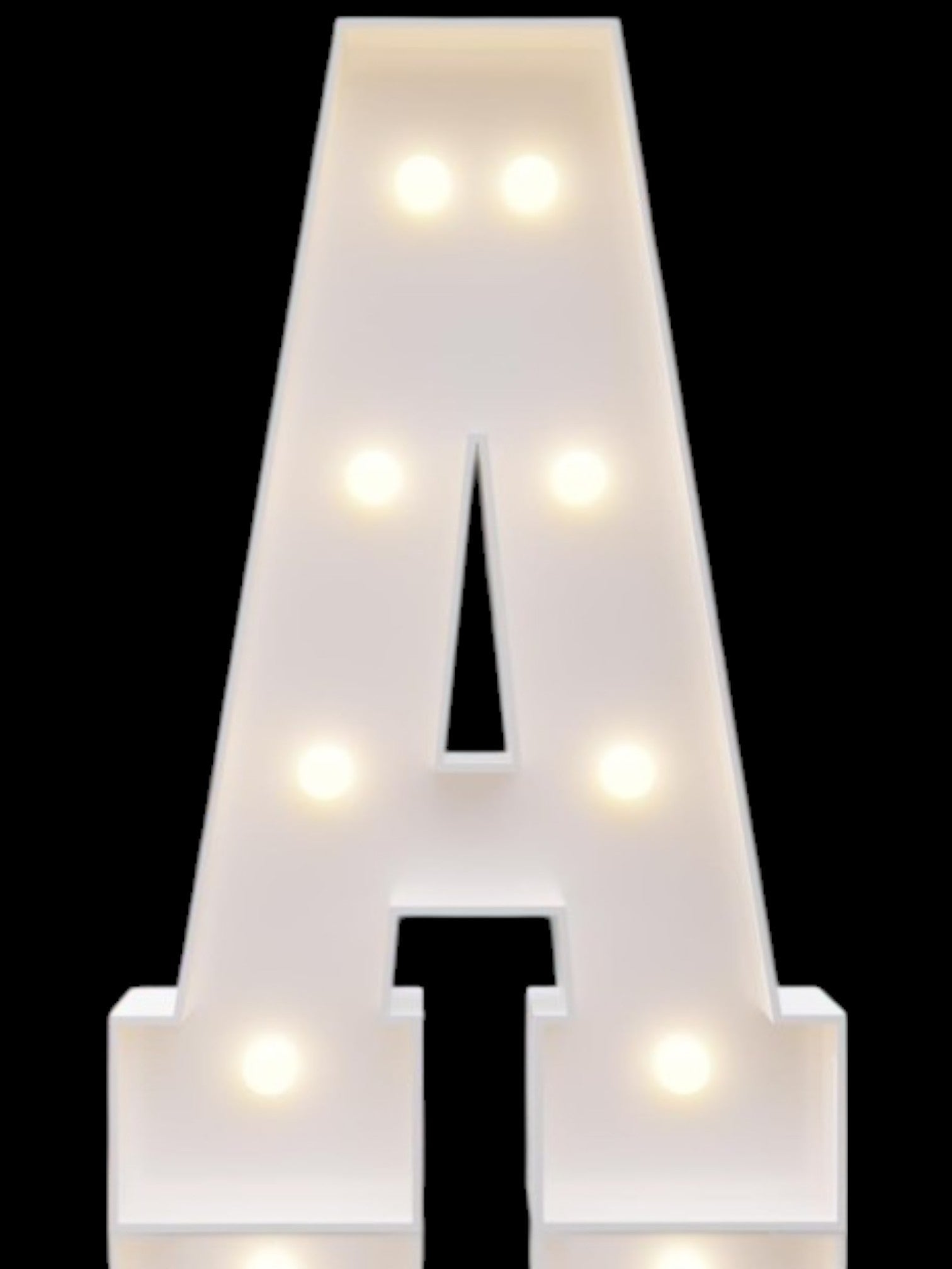 4ft Marquee Metal Letters with lights