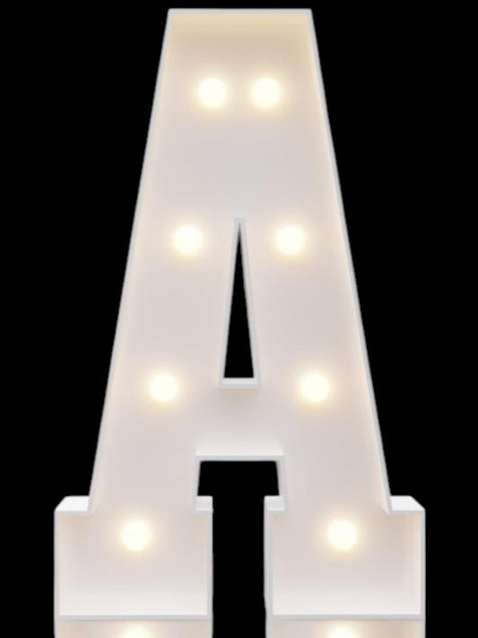 4ft Marquee Metal Letters with lights