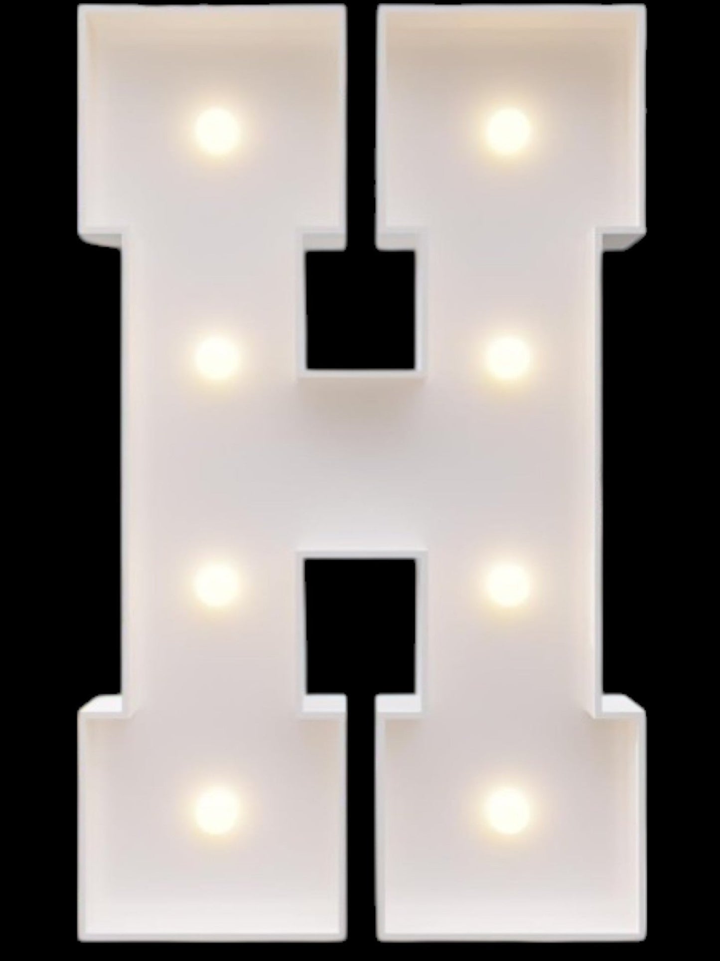 4ft Marquee Metal Letters with lights