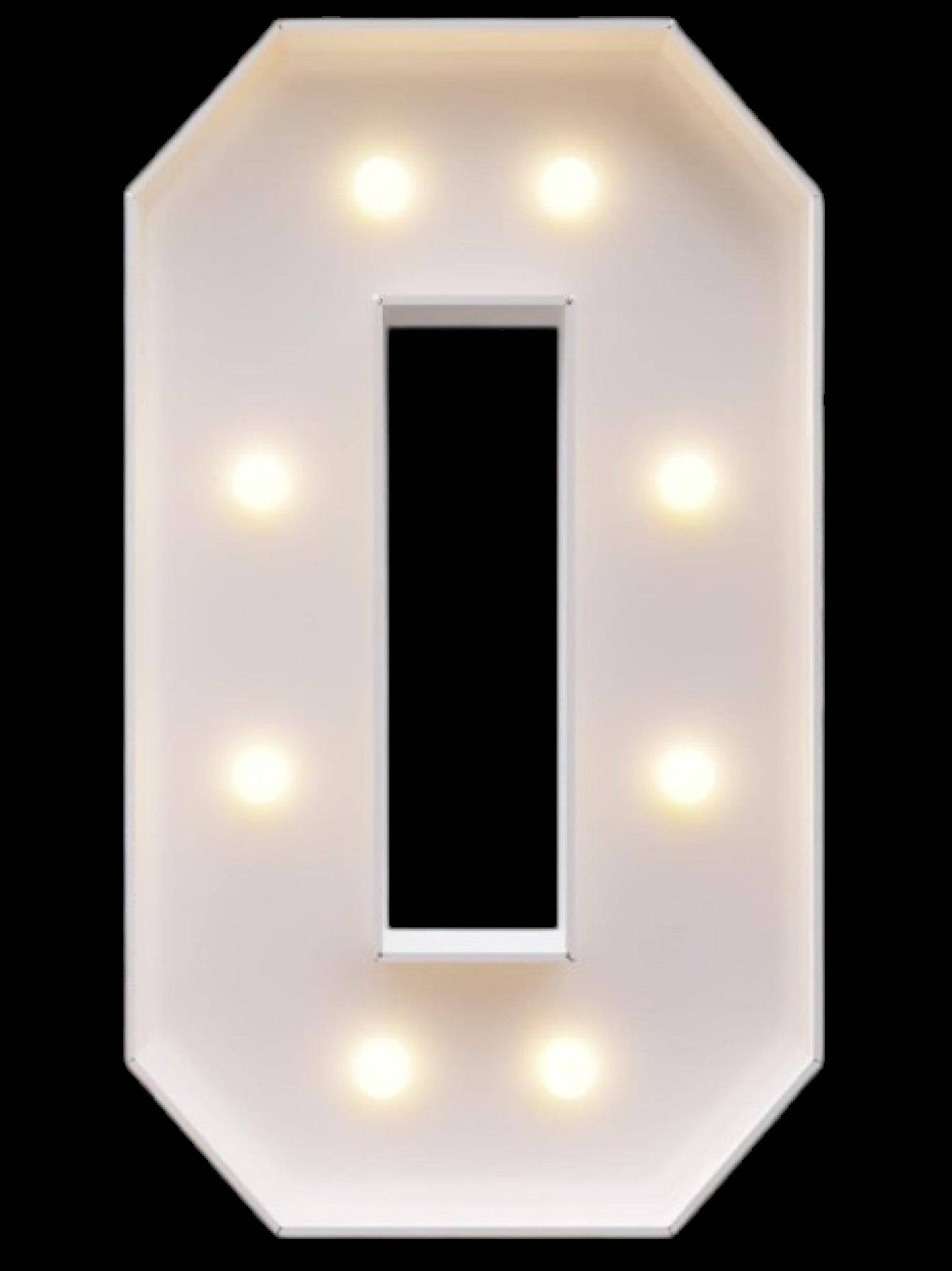 4ft Marquee Metal Numbers with White Lights