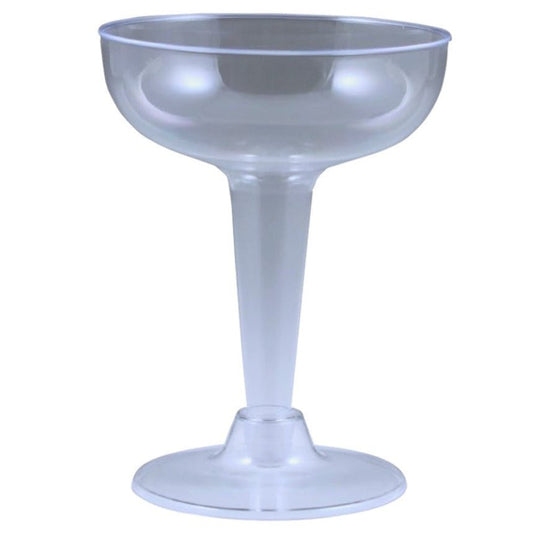 4oz Plastic Champagne Glasses - Clear (20ct)