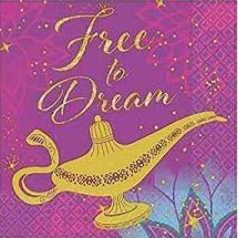 5" Beverage Napkins - Aladdin (16ct)