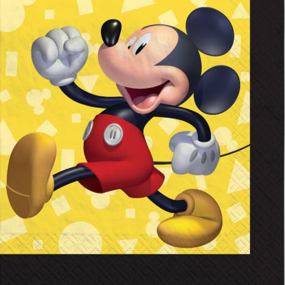 5" Beverage Napkins - Disney Mickey Mouse (16ct)
