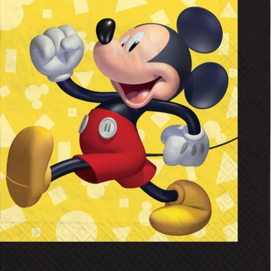 5" Beverage Napkins - Disney Mickey Mouse (16ct)